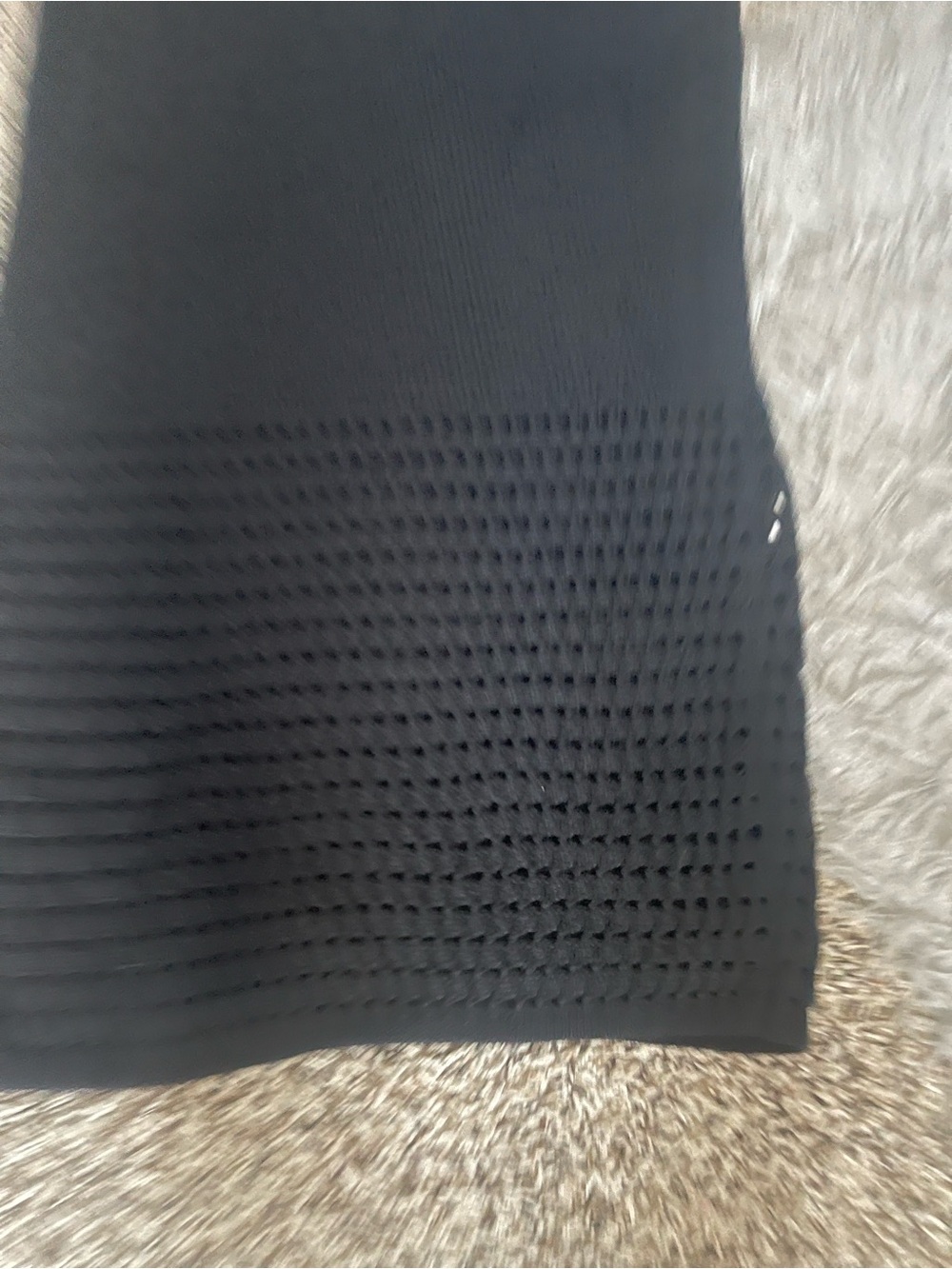 Nine West Black Knit Crochet Pencil Skirt - Picture 2 of 10